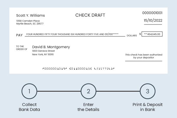 Stop Going to the Bank for Check Draft, Instead Print Yourself
