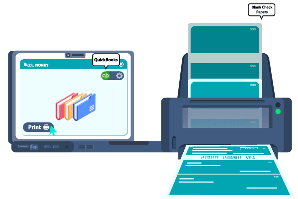 Print on Blank Check Stock using QuickBooks Check Printing Software