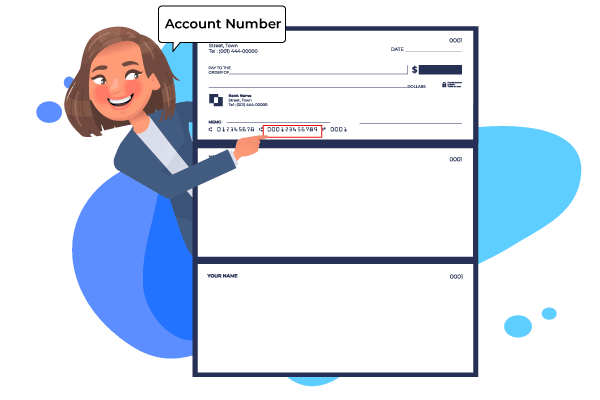 Routing and Account Number on Check