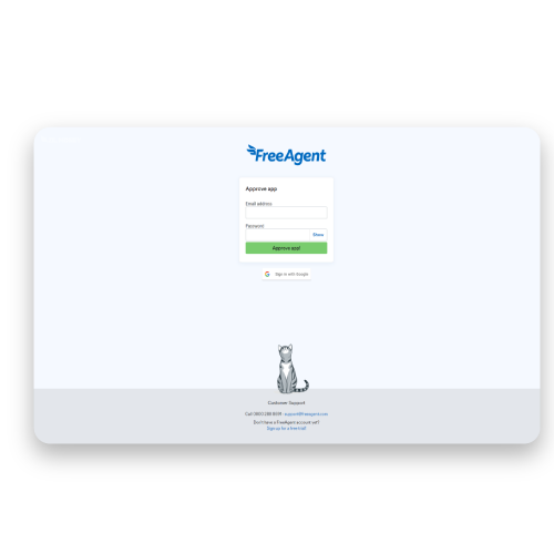 Authorize With Your FreeAgent Account