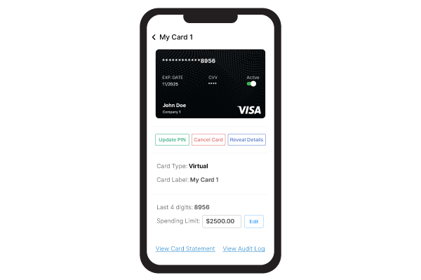 A Mobile Displaying a Visa Card on the Screen. Exploring the Convenience of Virtual Cards Online for Secure Transactions.