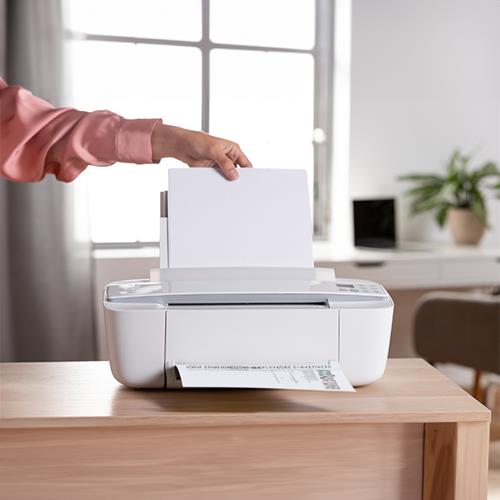 A Person Is Printing Checks Using a Printer