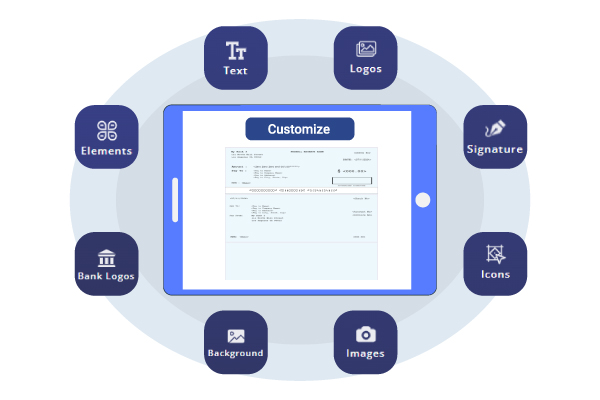 A Tablet Shows Design Checks to Create a Brand Identity, the Platform to Manage Finances Seamlessly