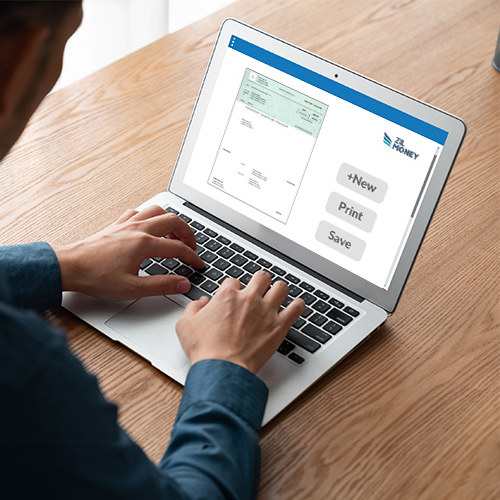 A Laptop Showing Costco Checks For Business from the Platform for Efficient And Cost-Effective Printing Solutions