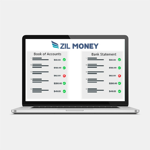 A Screen showing Bank Reconciliation Reconciling Bank Accounts For Robust Security