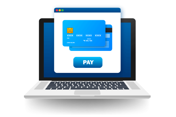 A Laptop Showing Credit Card For Enhance Cash Flow. Simplify Fund Freshbooks Payroll By Credit Card