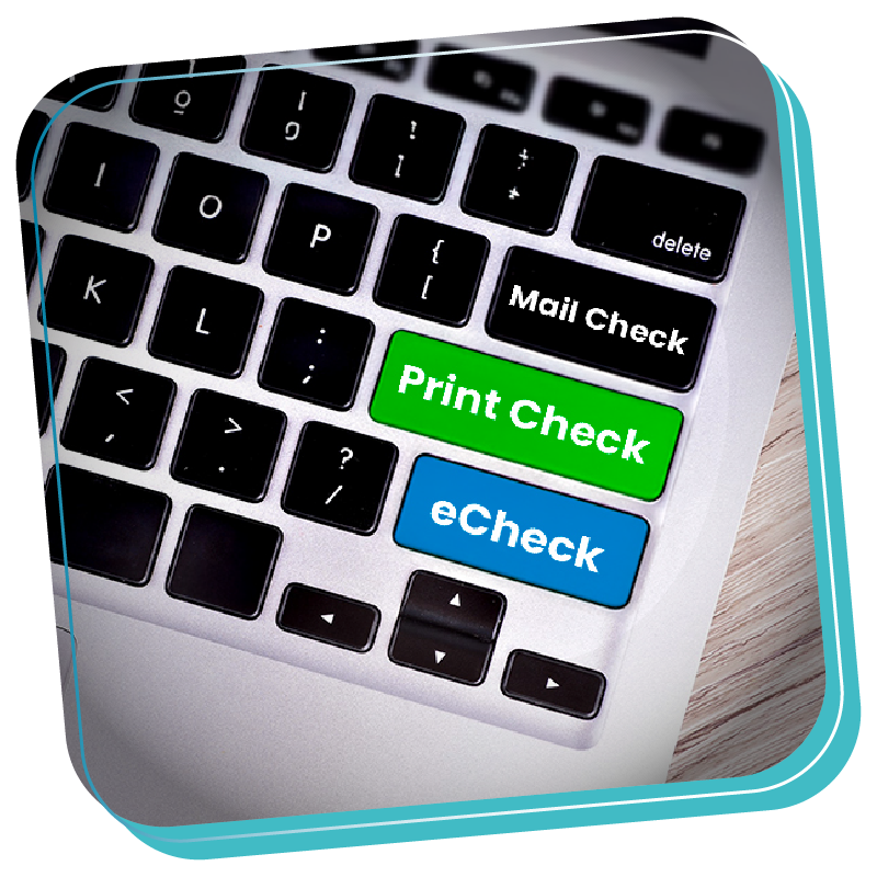 A Keyboard That Shows Alternatives To Check Mailing. Mail Checks Online From The Comfort Of Your Home Or Office