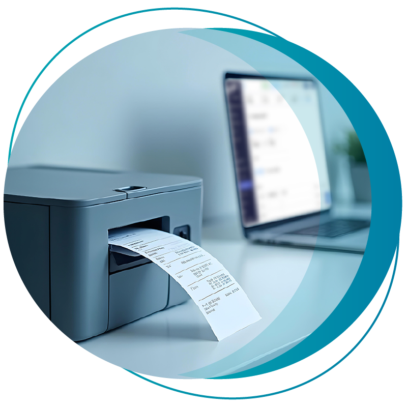 Image Representing Printing Deposit Slip Easily From a Printer