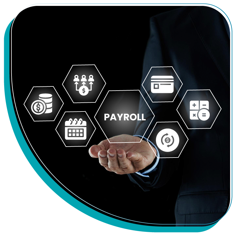 Revolutionizing Payroll Processing, A Person Showing Multiple Features to Pay Payroll By Credit Card