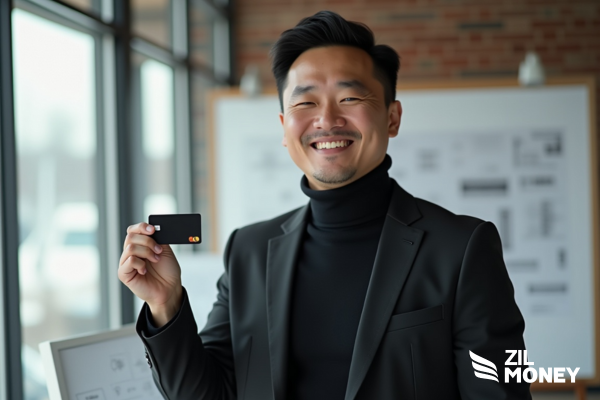 A Man Holding A Credit Card Explaining 7 Signs It's Time to Make Payment by Credit Card Online