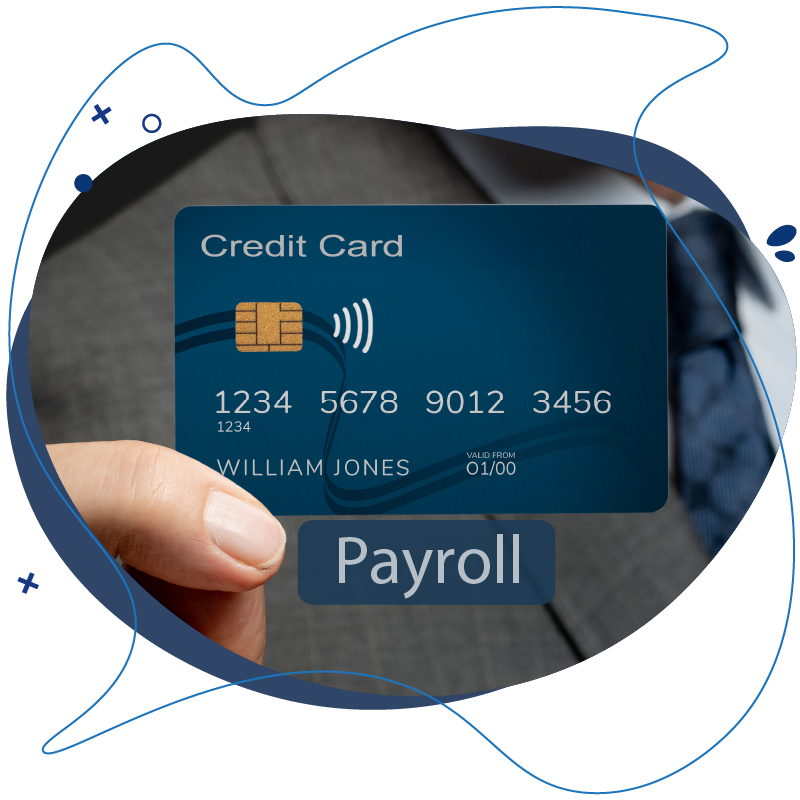 Image Representing Payroll by Credit Card. Credit Card Payment App For Convenience, And Security