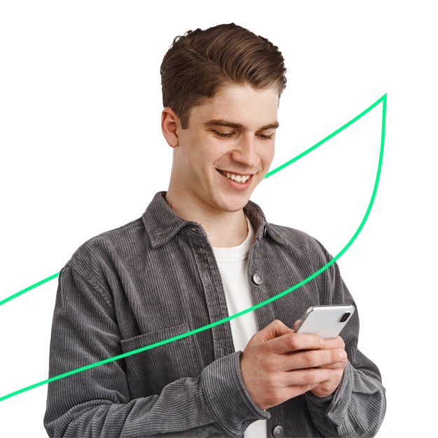 A Man Using A Phone To Make a Payment. Secure32 Alternative Seamless Check Printing & Financial Management