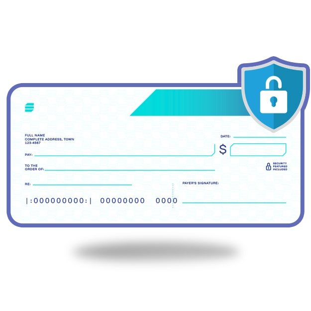 Protect Checks with Positive Pay by Using Secure Check Designs Featuring Authentication Symbols, Encrypted Elements, and Tamper-Resistant Formats.