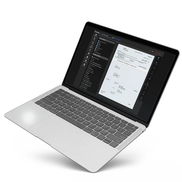 An Image That Shows A Laptop Screen Shows Check Template. Write A Check Online Without Any Errors Print On Blank Paper