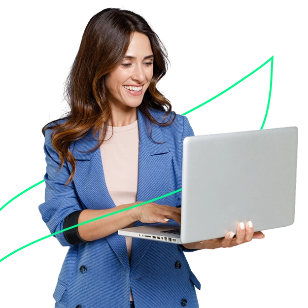 A Women With a Laptop Shows Zil Money a Trusted NACHA Member