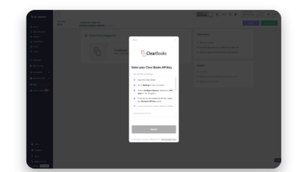 Authorize With Your Clear Books Account