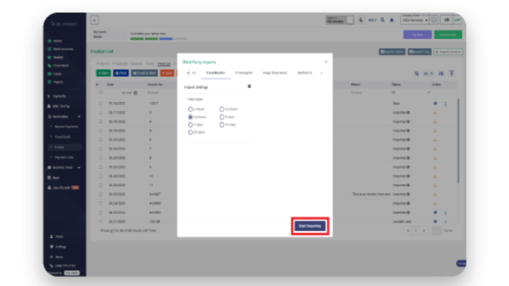 Start Importing Your Invoices