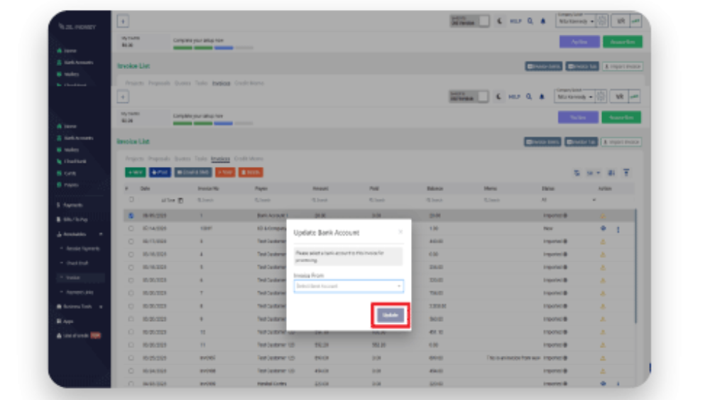 Map The Bank Account