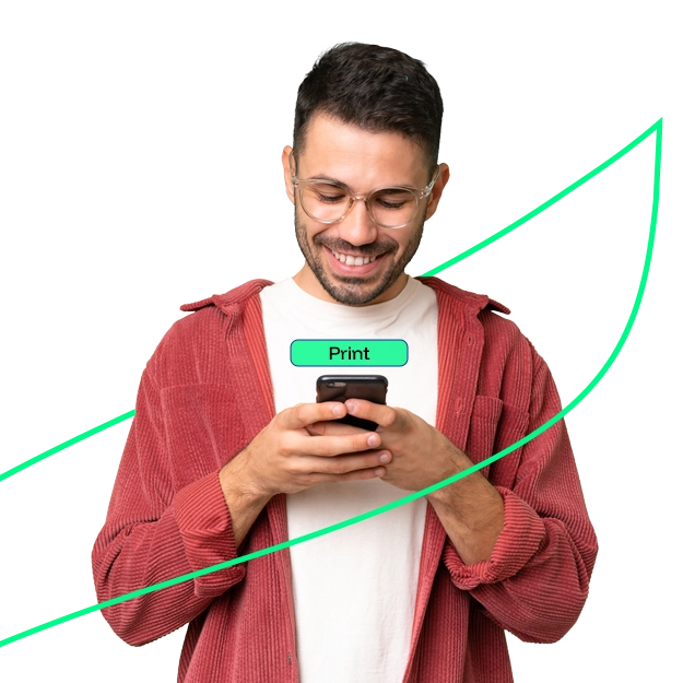 A Man Working on a Smartphone to Make Payments. Accept Payments Easily