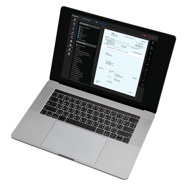 A Laptop Screen Shows Platform Interface. Customize & Personalize Checks with Ease. Design Printable Check Templates Instantly.