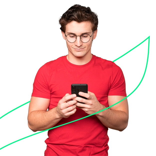 A Man Holding a Screen Key to Stress-Free Accounting