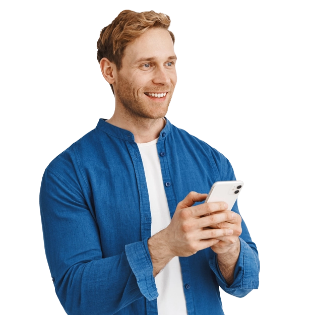 A Man Using A Phone to Make a Payment. Payroll By Credit Card QuickBooks Secure Way To Pay Employees