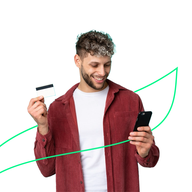 A Man Working on a Smartphone to Make Payments. Accept Payments Easily