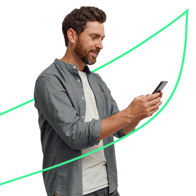 A Man Using A Phone to Make a Payment. Payroll By Credit Card QuickBooks Secure Way To Pay Employees