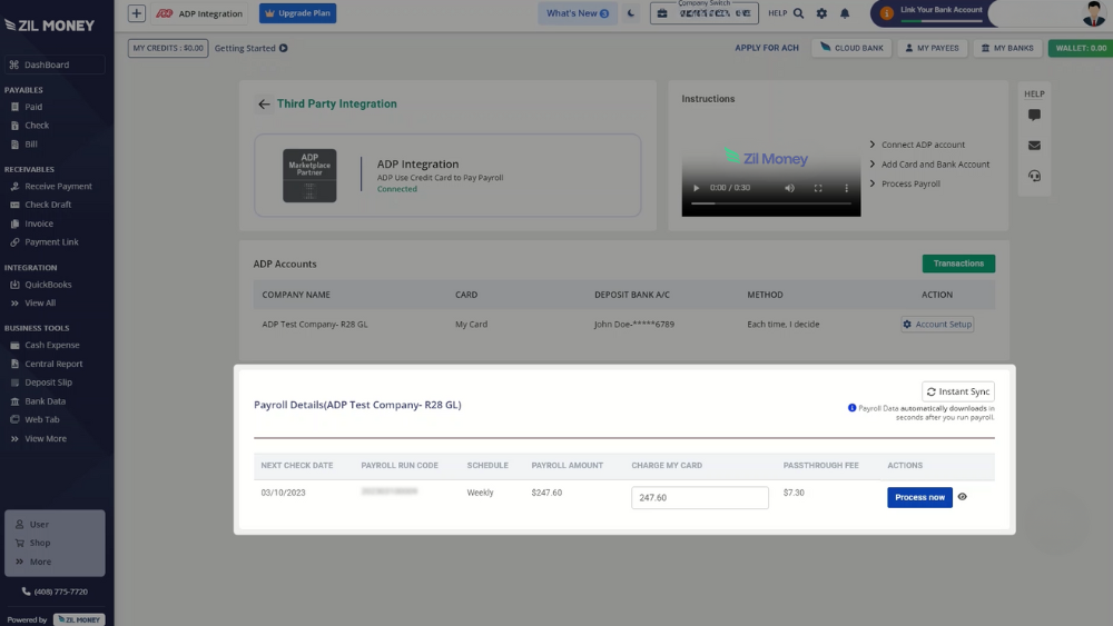 Finalize Payroll Execution ADP Integration Lets You Process Payroll and Vendor Payments Quickly Using ACH, Wire, or Check—with Full Control and Real-Time Tracking