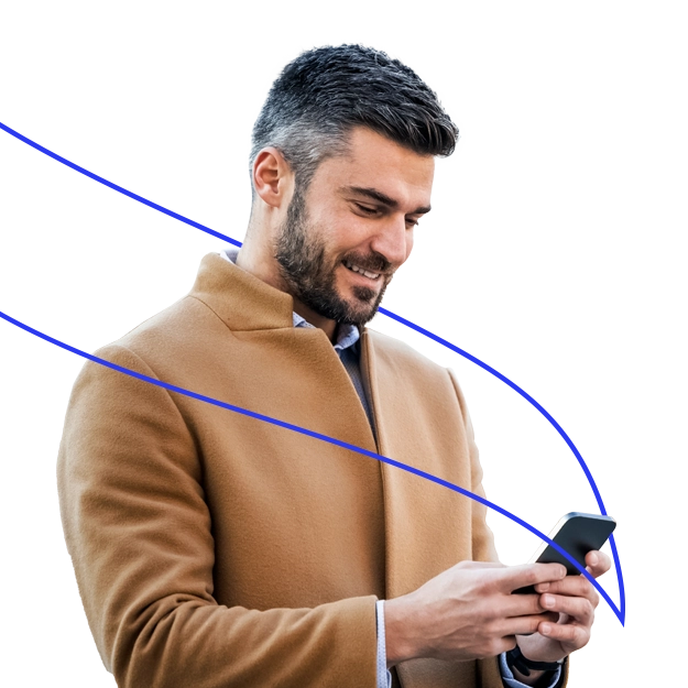 A hand holds a smartphone with a green check mark, showing how One Platform for All Your Invoicing ensures seamless payment approval.