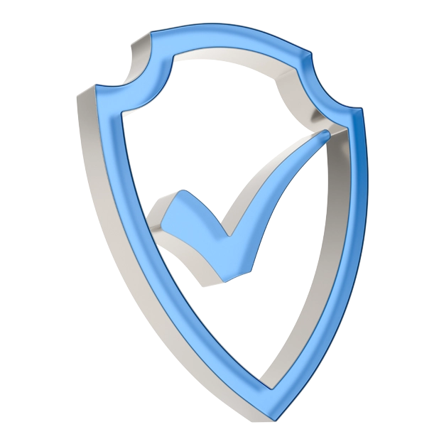 A shield with a checkmark symbolizes how you can Protect Your Finances with Positive Pay.