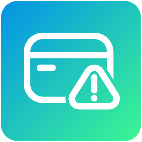 A blue credit card with a wave design, showing how you can turn your car payment into perks and rewards.