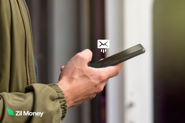 A Man Holding a Smartphone Showing Document Mail Mobile App – Mail Checks, Invoices, and Contracts