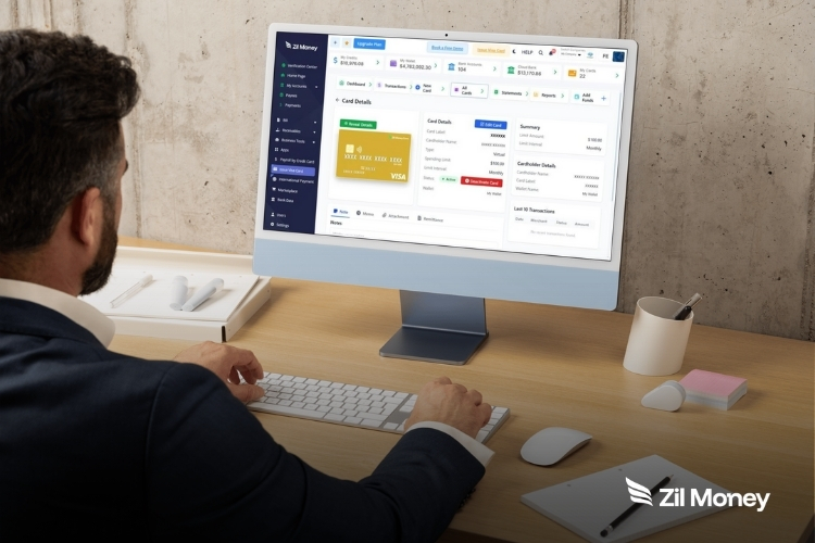 How Shared Cards Cause Financial Confusion and How Virtual Cards Bring Clarity A Man Using A Computer to Make a Virtual Card Payment. Manage Business Expenses with Virtual Cards. Set Spending Limits, Vendor Restrictions & Track Every Transaction Instantly