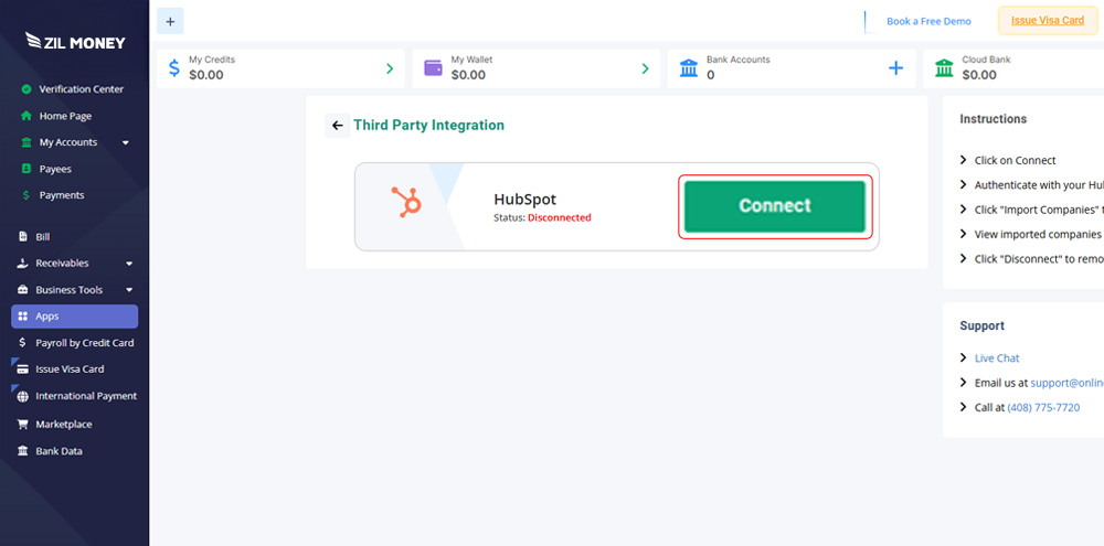 Click Connect Authorize Zil Money to access your Slack workspace-it takes less than a minute.