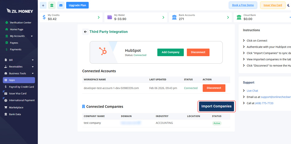 Import Companies Choose exactly who you want to pay. No need to import everyone.