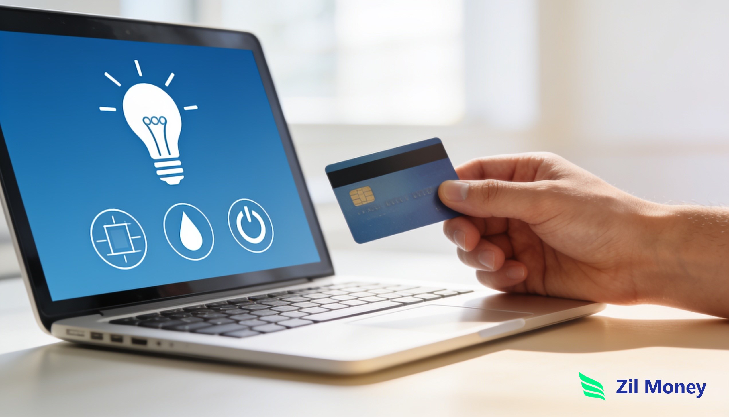 Pay utility bills with a credit card Paying business utility bills with a credit card using Zil Money