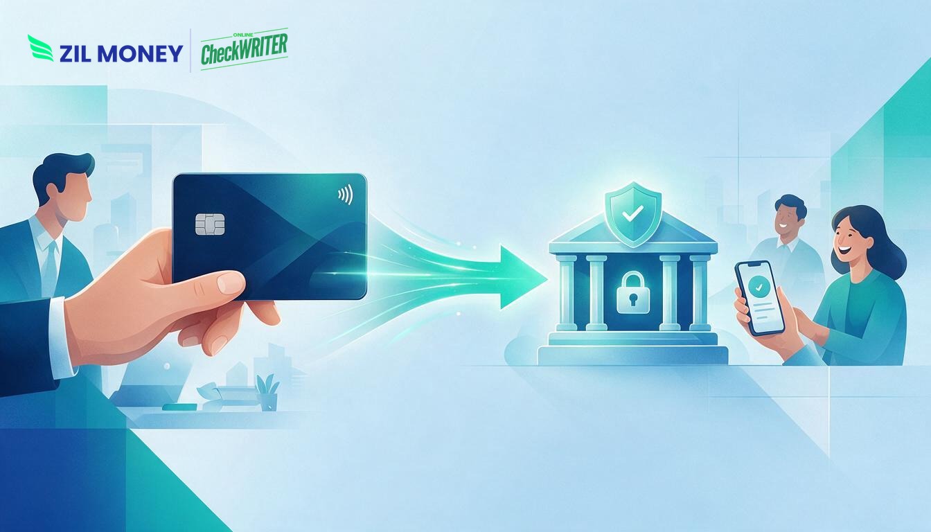 ACH payment with credit card converting a card charge into a vendor bank transfer on Zil Money ACH payment with credit card converting a card charge into a vendor bank transfer on Zil Money