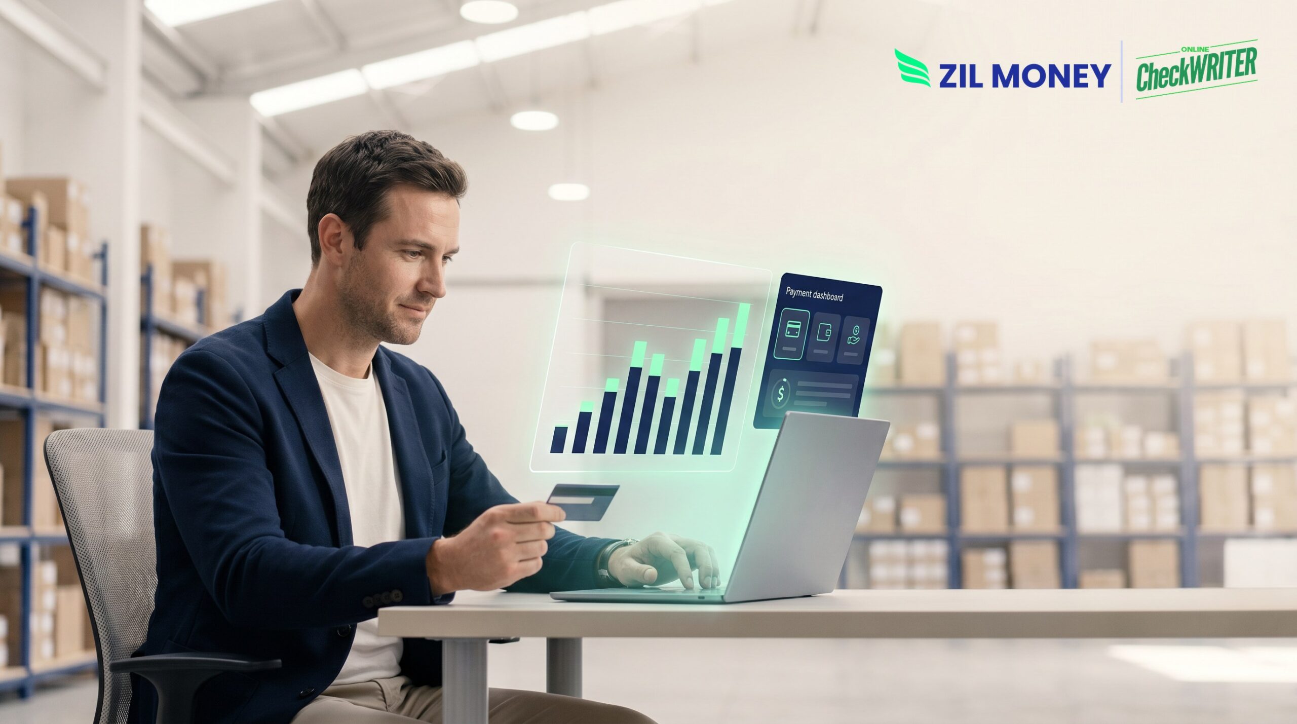 Wholesale credit card processing with Zil Money Wholesale credit card processing shown on a laptop payment dashboard with Zil Money